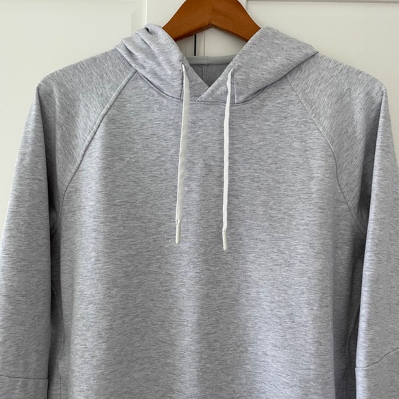 Lululemon City Sweat Pullover Hoodie, Heathered Light Grey, Size Medium - Picture 4 of 11